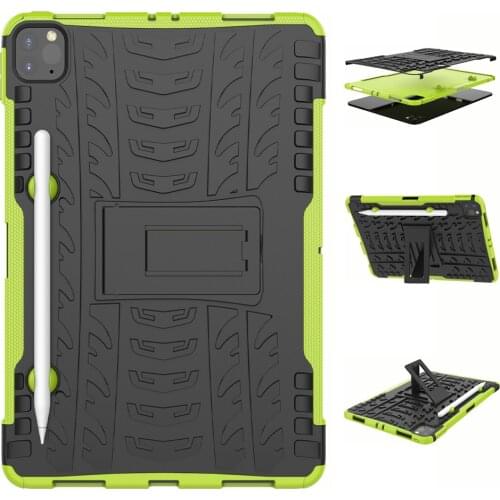 For Apple iPad Air 4 10.9 2020 iPad 10.2 2019 Pro 11 2018 10.5 Heavy Duty Case Armor Hybrid Anti-knock Silicon Hard Back Cover