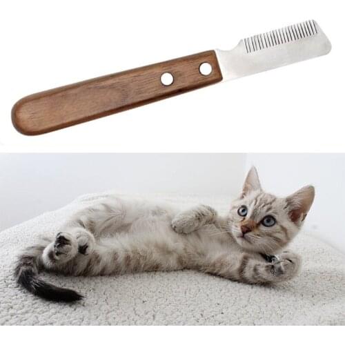 Dog Stainless Steel Groomer Brush Cat Massage Comb Scratcher Grooming Brush for Long & Short Fur Durable Pet Supplies