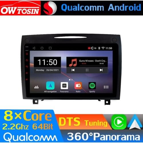 Qualcomm 8Core Android Car Media For Mercedes Benz SLK Class R171 W171 2004-2011 GPS 360 Camera Radio CarPlay DTS HIFI DSP HDMI