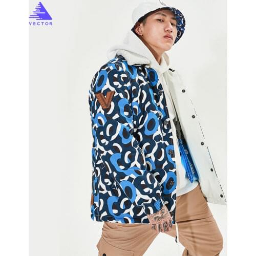 VECTOR Brand Men Women Ski Jacket Reversible Jacket Winter Warm Windproof Waterproof Outdoor Sports Snowboard Ski Fashion Coat