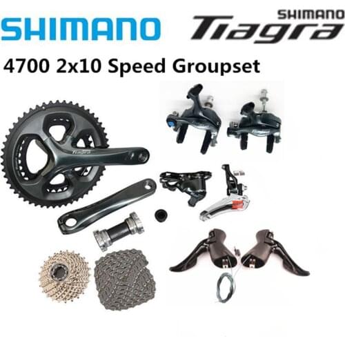 Shimano Tiagra 4700 Road 165/170/172.5/175mm 50-34T 52-36T Bike Bicycle Fullset 2x10 Speed Groupset Shifter Brake Cassette Chain