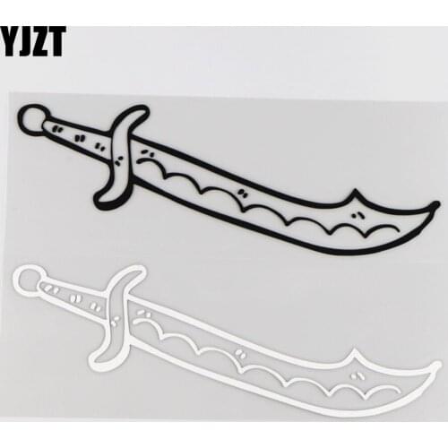 YJZT 18.1CM*6CM Weapon Bow And Arrow Car Sticker Decorative Pattern Vinyl Decal 1A-0298
