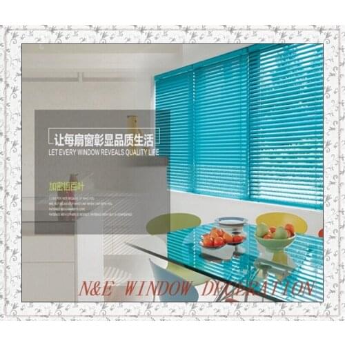Free shipping cheap aluminum blinds for Living room and bedroom with steel headrail and bottom rail