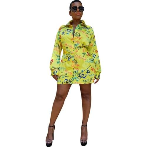 S-XL Sexy Mini Shirt Dress for Women - Casual Button Down Blouse Long Sleeve V Neck Belted Shirts Blouse Top Short Dress