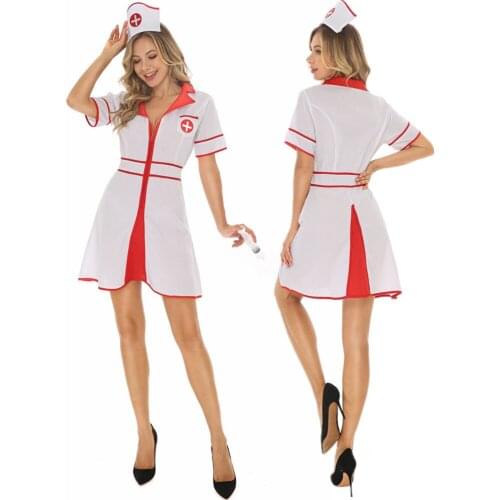 Women Dress Erotic Nurse Cosplay Uniform Costume Sexy Lingerie Doctor Role Play Outfits
