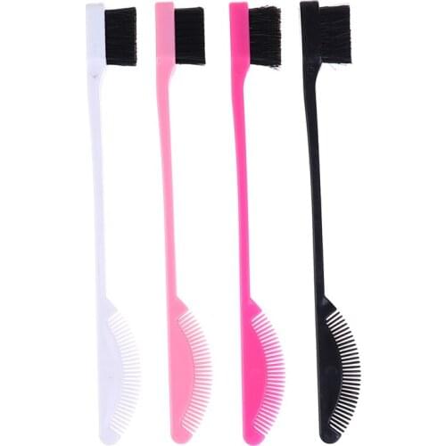 1pc Beauty Double Side Edge Hair Comb Control Hair Brush For Hair Styling Salon Professional Accessories Hair Brush Random Color