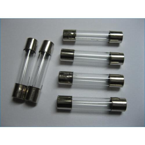 100 Pcs Fast Blow Glass Fuse 0.1A/4A/6A/15A 250V 6mm x 30mm New 630