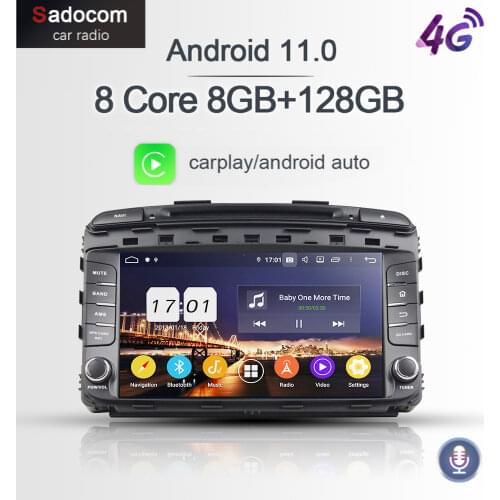 720P PX6 DSP IPS 9" 2 din Android 10.0 8 Core 4GB+64GB Car DVD Player GPS RDS autoradio car radio 5.0 for kia SORENTO 2015 2016