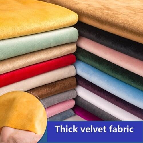 150cmx50cm Velvet Fabric Thickening Flannel Plush Fabric Velvet Sofa Pillow Curtain DIY Clothing Sewing Gold Velvet Fabric