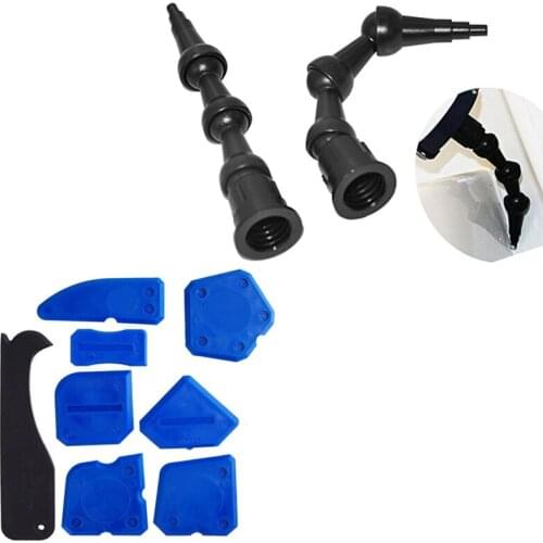 Free Shipping 2pcs 360 Degree SEALANT ROTATING NOZZLES and 1set Easy Work Silicone Grout Finisher and Removal Tool