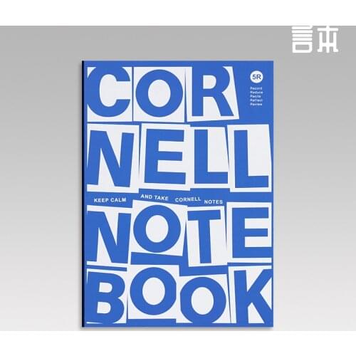 Cornell Notes Notebook 5R Note Book Stationery B5 Size Cornell Notebook Horizontal Efficient Notes 5R Memory Back To School