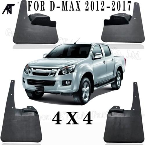 Set Molded Front Rear Car Mud Flap For Isuzu D-Max 2007-2011 4WD 4X4 Mudflaps Splash Guards Mud Flap Mudguards