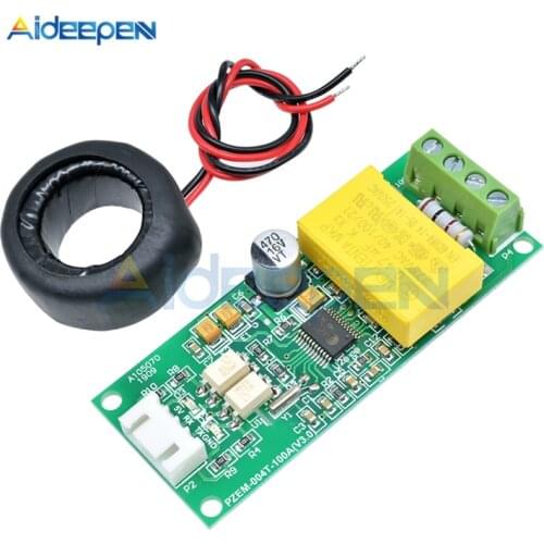 5Pcs AC 80-260V 0-100A Digital Multifunction Meter Watt Power Volt Current Test Module PZEM-004T For Arduino TTL COM2\COM3\COM4