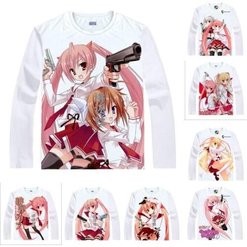 Coolprint Anime Shirt Hidan No Aria The Scarlet Ammo T-Shirts Multi-style Long Sleeve Kanzaki Holmes Aria Cosplay Motivs Shirts