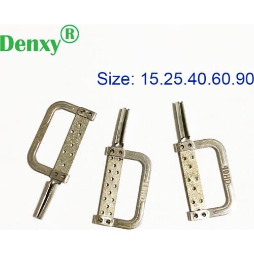 Denxy 5pcs Interproximal Enamel Grinding Reduction Dental IPR Automatic Strips Burs Hole Double-Side Caliper Ruler Measurement