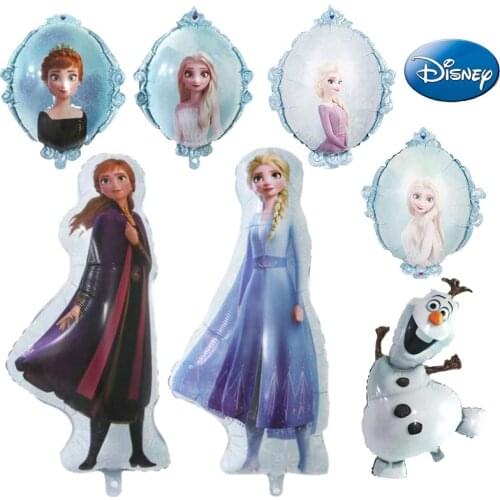 Disney Frozen Elsa Anna Princess Balloon Baby Shower Kids Birthday Party Decoration Balloon Aluminium Foil Balloons Globos Gift