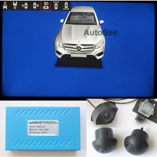 For Benz for Mercedes C E S class 360 degree camera Birds eye SVM surround view monitoring dynamic steering parking guide line