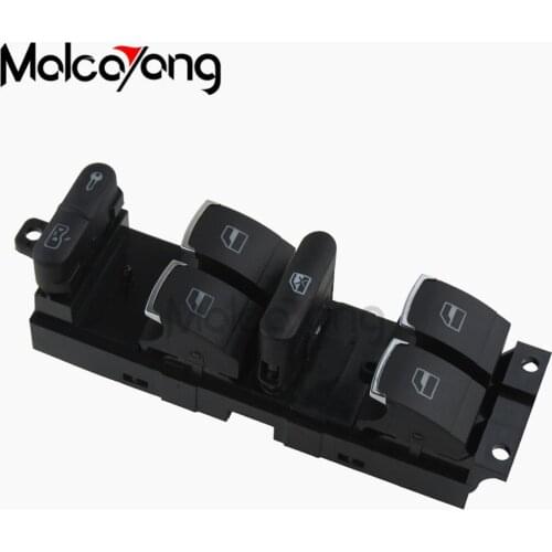 Chrome Driver Side Master Window Controller Switch for VW GTI Golf 4 Jetta MK4 Bora Beetle Passat B5 3BD 959 857 1J4959857