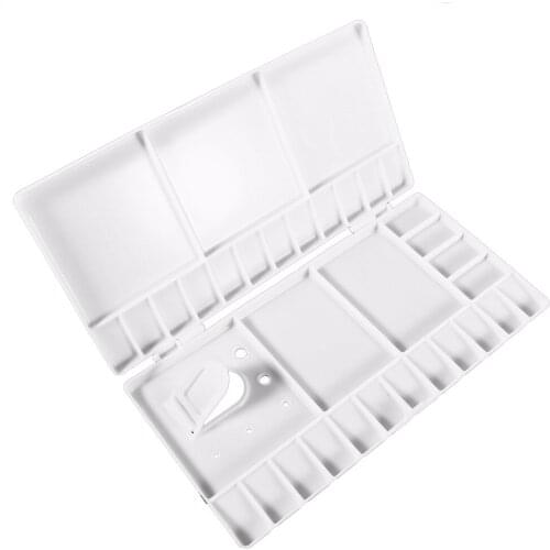 Art Paint Tray Artist Oil Watercolor Plastic Palette White 33 Grids Large Size