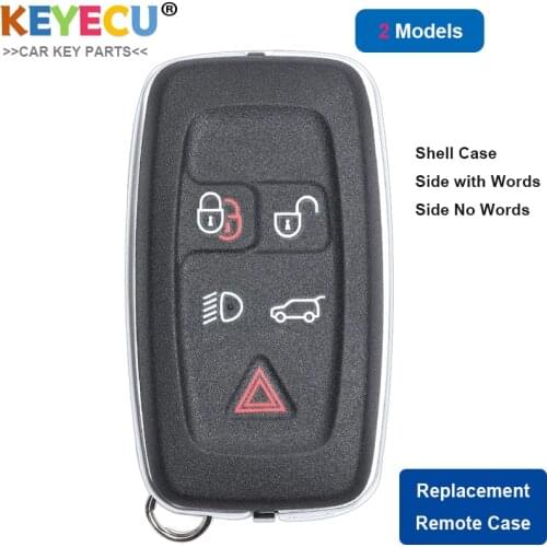 KEYECU 5 Button Key Housing For LAND ROVER RANGE ROVER SPORT LR4 Vogue 2010-2013 Remote Keychain Cover Cover KOBJTF10A