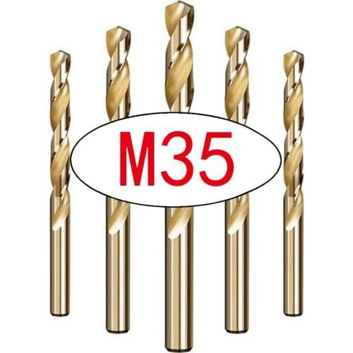 1pcs M35 HSS Cobalt Drill Bits For Metal /WoodWorking/Steel Straight Shank 1.0-13mm Twist Drill Bit Power Tools Drillforce