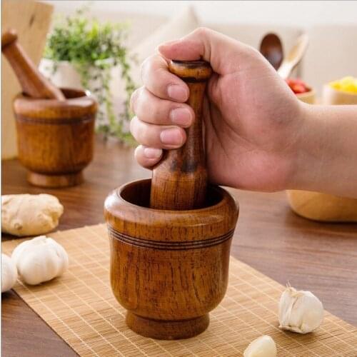 Household rammer kitchen tool wood pot burnisher puree garlic processor tamping pressure grinding medicine ginger triturator