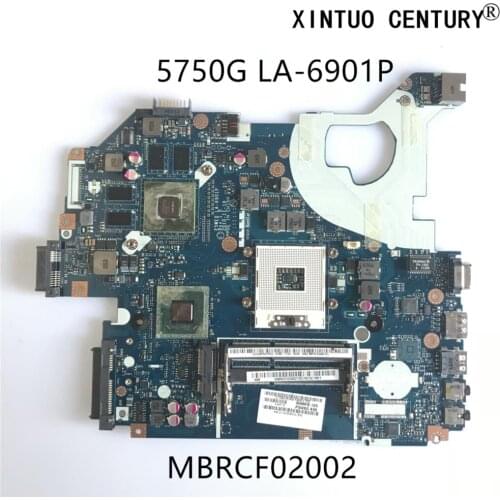MBRCF02002 For Acer Aspire 5750 5750G Laptop Motherboard P5WE0 LA-6901P Mainboard HM65 DDR3 w/ GT540M N12P 100% tested working