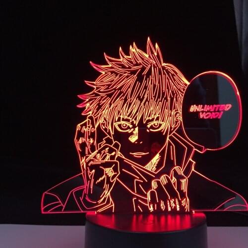 Satoru Gojo Led Night Light for Bedroom Decor Birthday Gift Satoru Gojo Light Jujutsu Kaisen Prize Jujutsu Kaisen Anime Lamp
