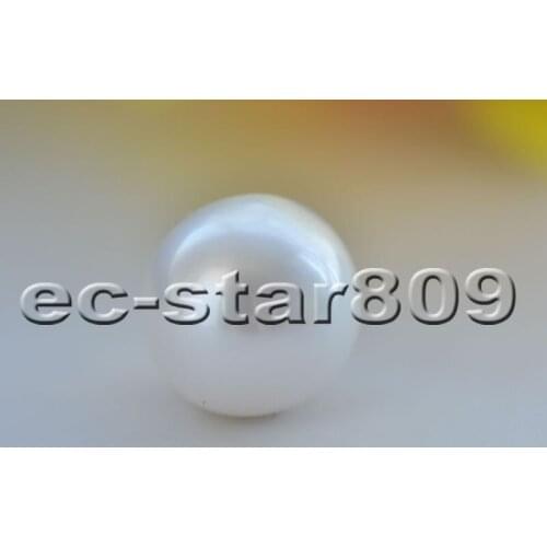 P6953 Huge A+ 15mm Round White Edison Freshwater Pearl Loose Bead