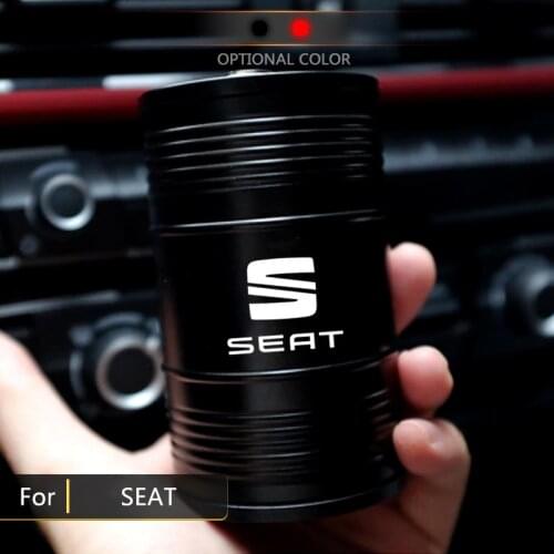 For Seat TOLEDO Leon EXEO Mk3 Mk2 5f Ateca Altea FR 1m Arona Tarraco Ibiza Car Aluminum Alloy Ashtray Creative Smokeless Holder
