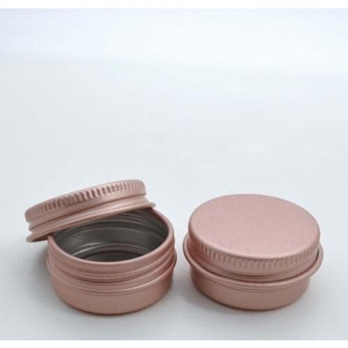 50pcs 10g Rose Gold Empty Aluminum Metal Container Makeup Bottle for Cosmetic Cream Jewelry Empty Jar Pot Eyeshadow