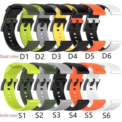 24mm Silicone Sport Band Strap For Suunto 7/suunto9/9 baro/suunto D5 smart watch Wriststrap Watchband Replaceable Accessories