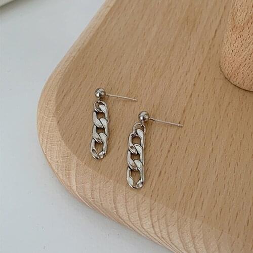 Drop Earrings for Women Fashion Simple Chain Earrings Hip Hop Pendant Earrings Trendy 2020 Jewelry Accessories Wholesale