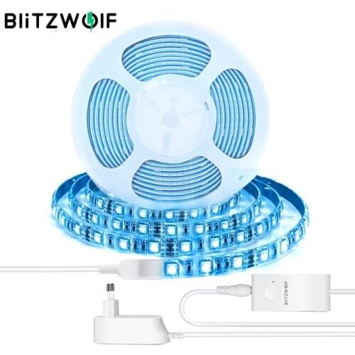BlitzWolf BW-LT11 LED Light Strip LED Lamp RGBW Smart App Remote Lights Waterproof Lighting Work with Alexa Google Assistance