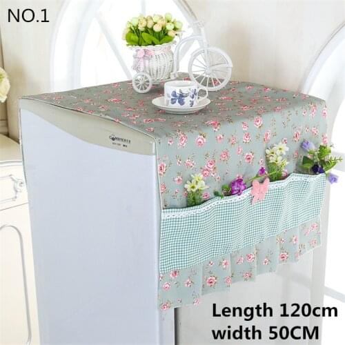 Good quality breathable refrigerator laundry hood dust-proof cover single door European style pastoral style lace hood