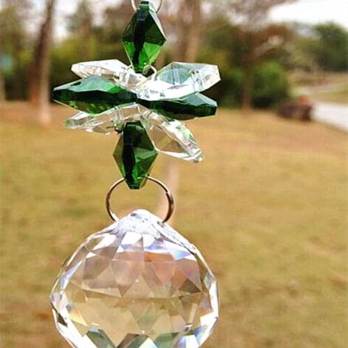 Top Quality Diy Suncatcher 1PC 255mm (H) Glass Crystal Pendant Lamp Chandelier Prism Part Feng Shui Pendant Home Decoration