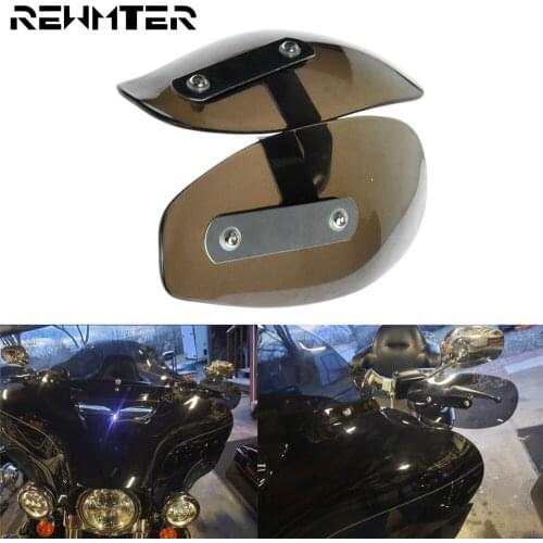 Motorcycle Hand Guard Cold Wind Deflector Shield Smoke 10mm For Harley Touring Dyna Softail Sportster Road King Chopper Cruiser