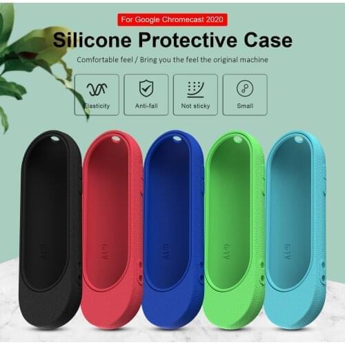 Protective Case CoverSilicone Sleeve Shockproof Anti-Slip Replacement Remote Control For Google Chromecast 2020 Remote Control