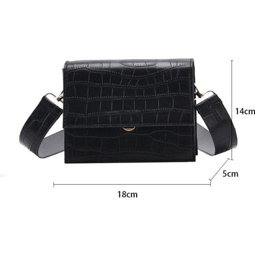 Lady Flap Shoulder Bag Luxury Handbag and Purse Bolso Stone Pattern Pu Leather Crossbody Bags for Women 2021 Small Messenger Bag