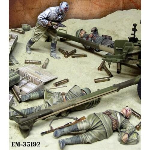 1/35 Resin Model figure GK Soldier US "The Last." Soviet artillerymen Military theme of WWII Unassembled and unpainted kit