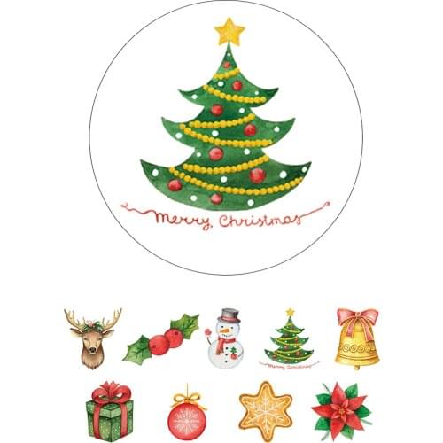 Alideco 1pc Japanese Paper Washi Tapes Christmas Things Masking Tapes Decoration Adhesive Tapes Scrapbooking stickers stationery