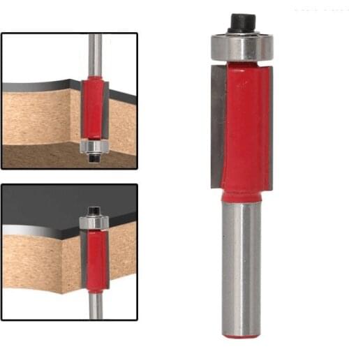 100Pcs Flush Trim Router Bit 1/4'' Shank Carpentry Flush Trim Bit Carving Woodworking Router Bit Woodworking Tool