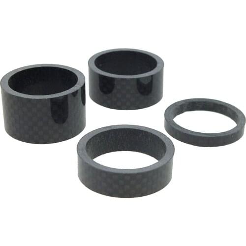4 lot Ultralight Carbon Fiber Headset Washers 28.6mm Bicycle Stem Spacer Parts