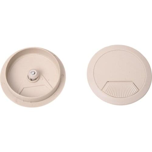 5 Pcs 70mm Dia Round Grommet Cable Hole Covers for Computer Desk