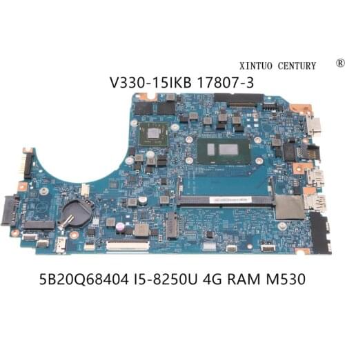 5B20Q68404 For Lenovo V330 V330-15IKB Laptop Motherboard LV315KB MB 17807-3 SR3LA I5-8250U 4G RAM M530 GPU 100% tested working