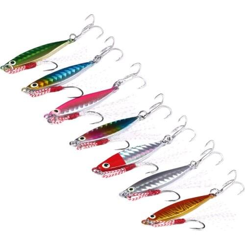 7g/10g/15g/20g Metal Fishing Lure Minnow Hard Bait Jigging Lure VIB Sinking Artificial Bait Wobbler Vibrate Sequins Pesca Lure