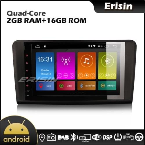Erisin 3094 9" Android 10.0 OS CarPlay DSP RDS DAB Autoradio for Mercedes Benz ML Class W164 GL Class X164