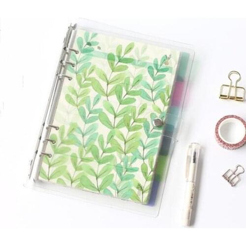 6 Pcs/set A5 A6 PP Notebook Index Page Spiral Diary Planner Note Book Pages Notebook Divider School Stationery
