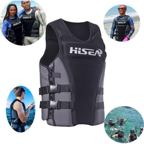 Large Buoyancy Life Vest Surfing Fishing Swimming Neoprene Drifting Lifejacket Float Gilet Men Women Boat motorboat Tool