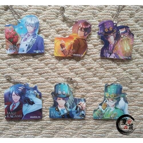 Love Game Keychain BOYFRIENDRen Masami Saku Keishi Kuniharu Keychain Acrylic Keyrings
